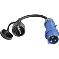 Adaptador de enchufe tipo Schuko y europeo- 230 V- H07RN-F 3 x 2-5 mm²